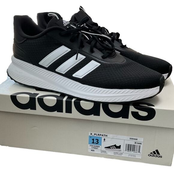 Adidas Men's Black XPLR Path Sneakers with Treaded Sole Size 13 NIB - Picture 1 of 7